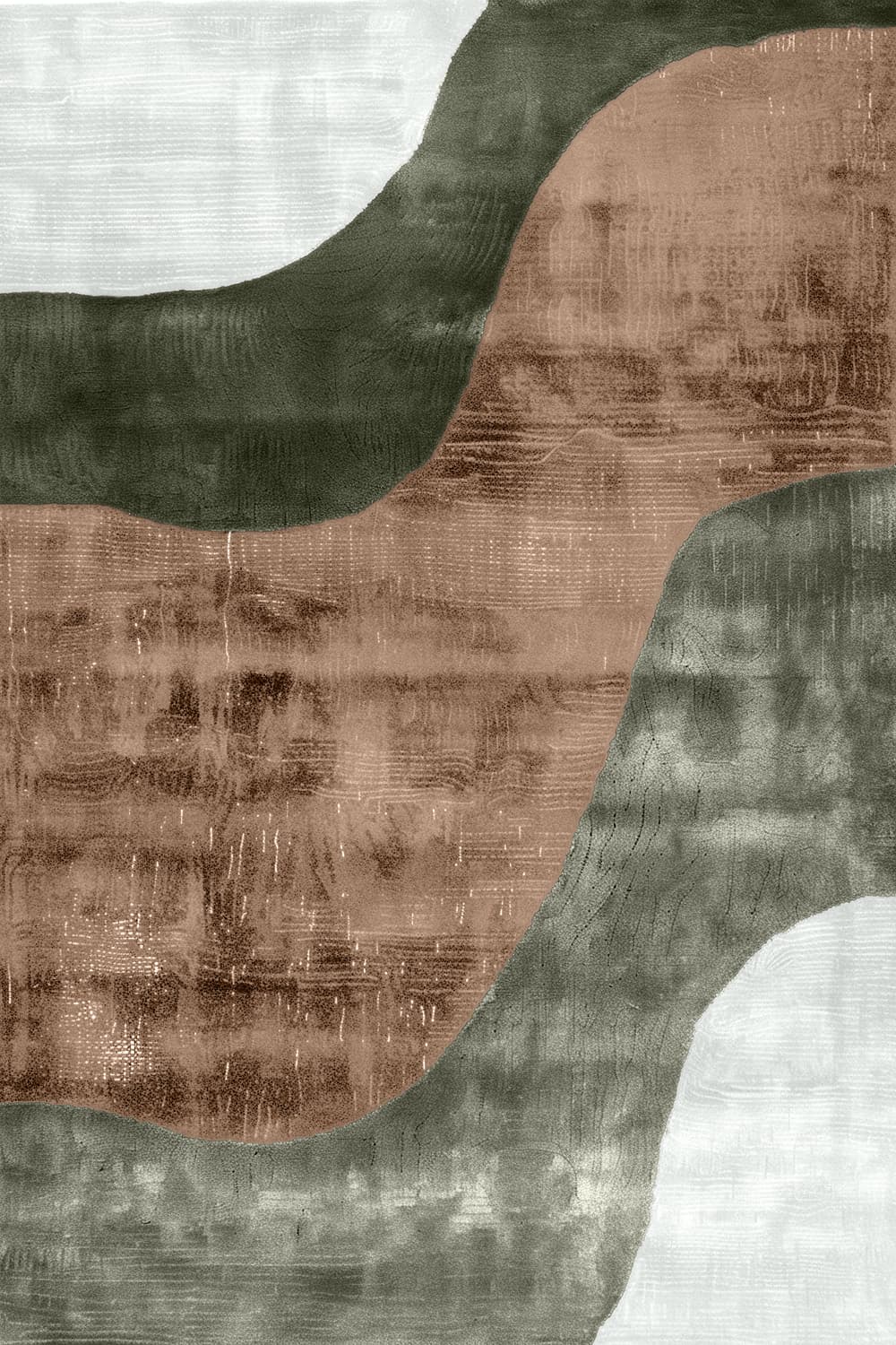 Wiltonmatta - Barcelona (brun) (Storlek: 160 x 230 cm)