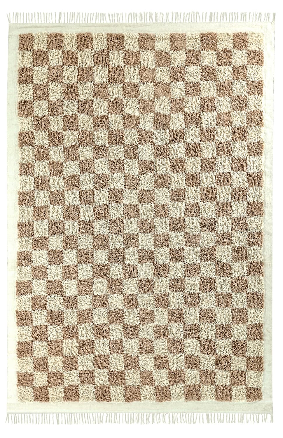 Ryamattor - Elsey Natural Cotton Shaggy (cream/sand) (Storlek: 240 x 340 cm)