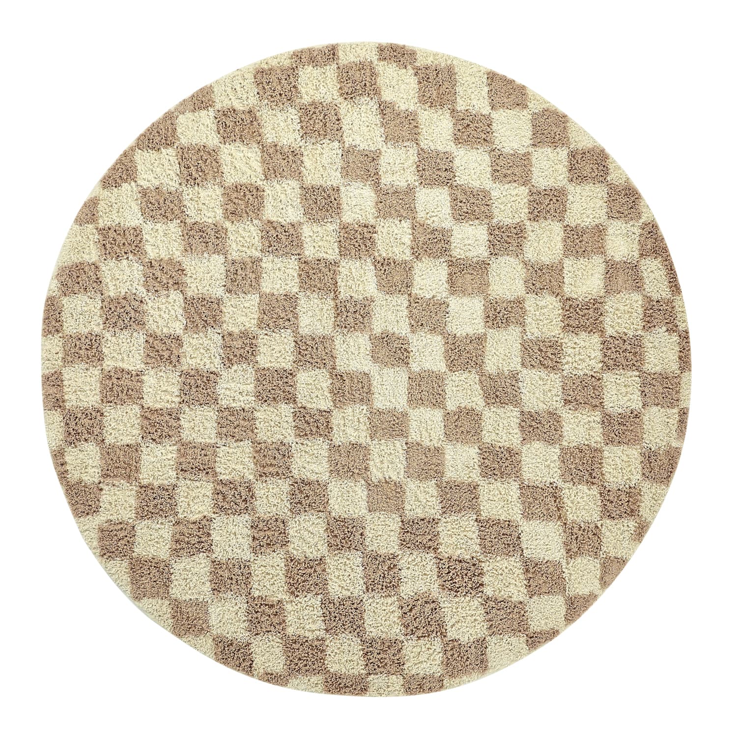Rund matta - Elsey Natural Cotton Shaggy (cream/sand) (Storlek: Ø 200 cm)