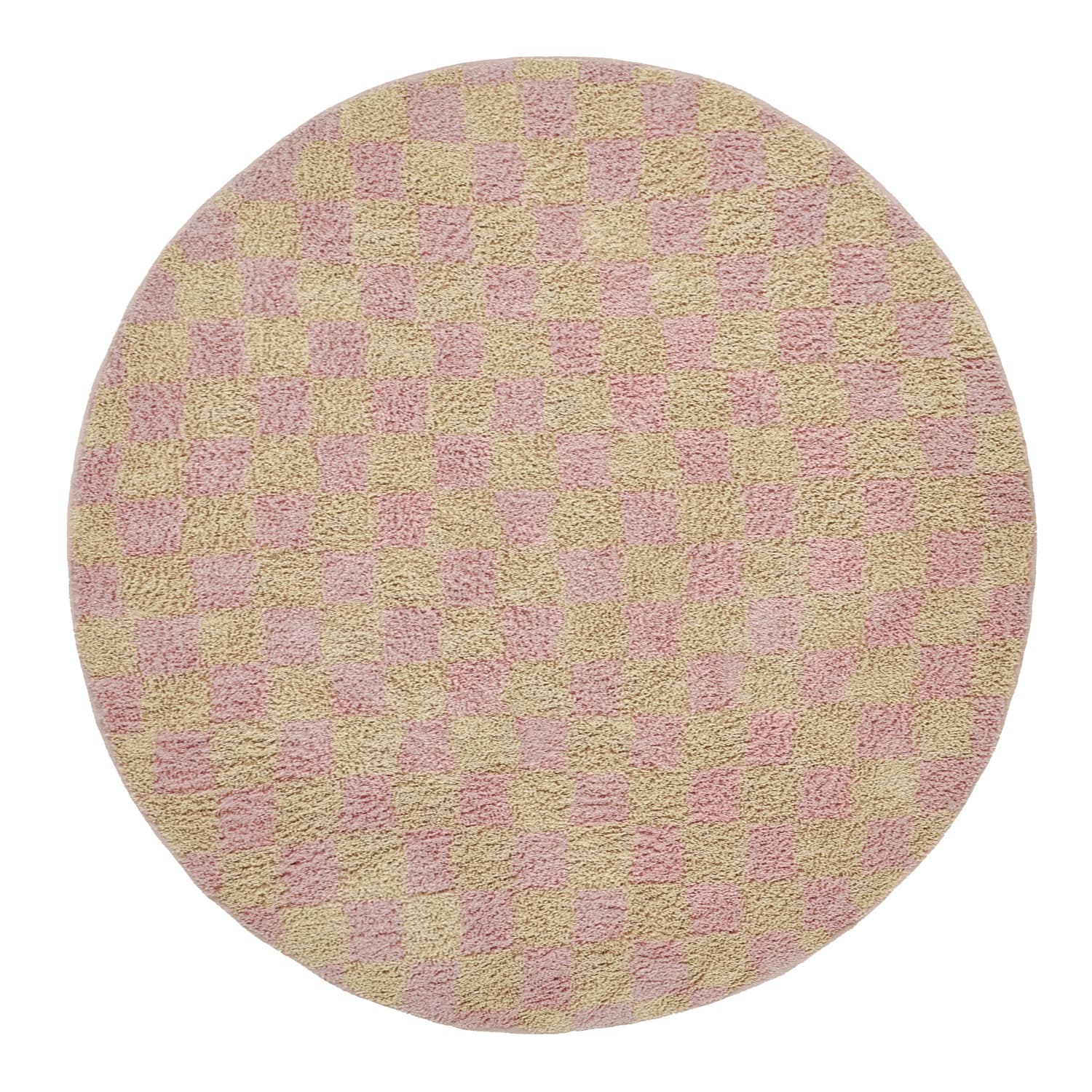 Rund matta - Elsey Natural Cotton Shaggy (rosa/orange) (Storlek: Ø 240 cm)