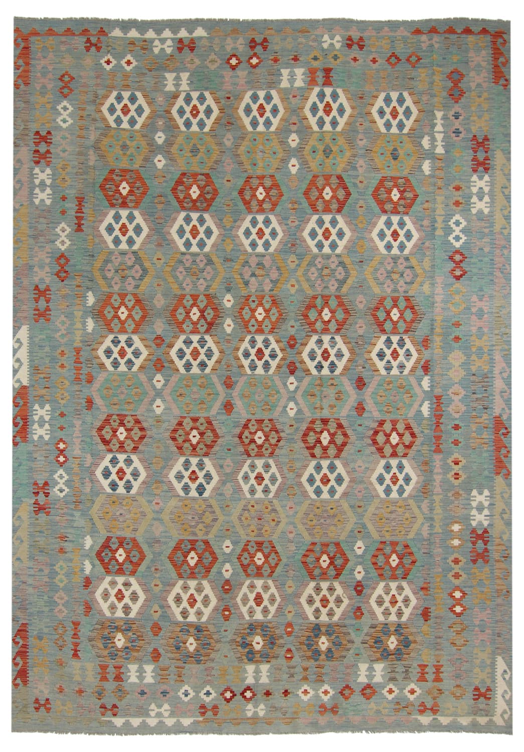 Orientalisk kelimmatta 356 x 256 cm (Storlek: 356 x 256 cm)