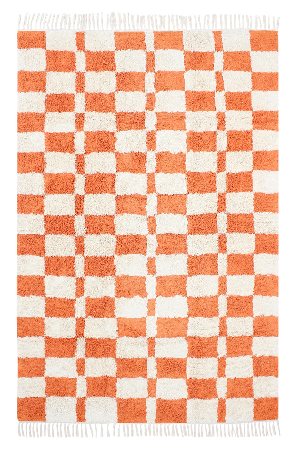 Ryamattor - Maranello Natural Cotton Shaggy (orange) (Storlek: 80 x 150 cm)