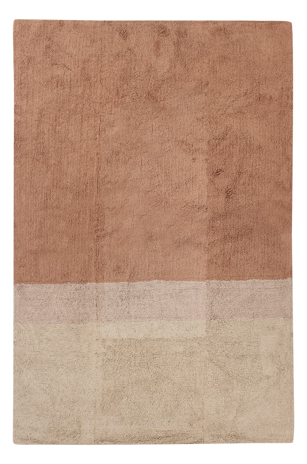 Ryamattor - Mareto Natural Cotton Shaggy (brun) (Storlek: 200 x 290 cm)