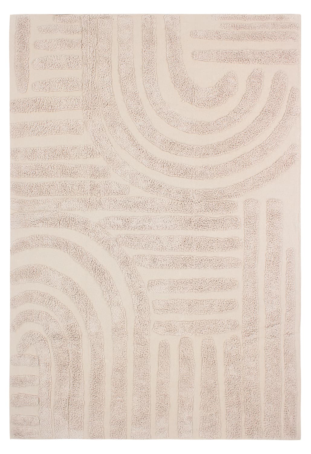 Ryamattor - Margo Natural Cotton Shaggy (beige) (Storlek: 80 x 250 cm)