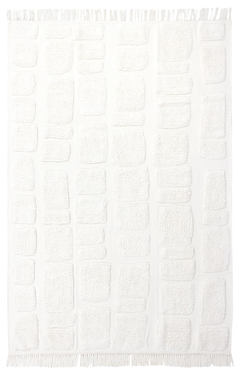 Ryamattor - Salem Natural Cotton Shaggy (offwhite) (Storlek: 80 x 250 cm)