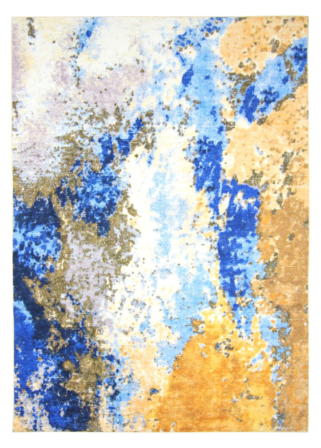 Wiltonmatta - Travale (blå/gul/multi) (Storlek: 80 x 150 cm)