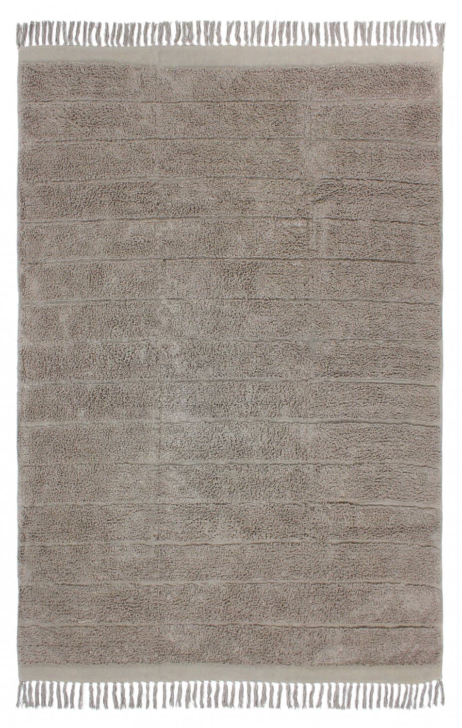 Ryamattor - Willow Natural Cotton Shaggy (taupe) (Storlek: 80 x 250 cm)