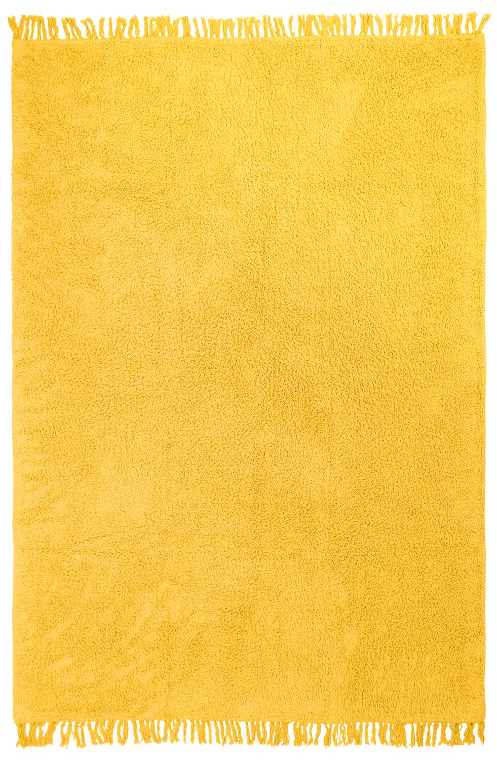 Ryamattor - Alba Natural Cotton Shaggy (gul) (Storlek: 80 x 250 cm)