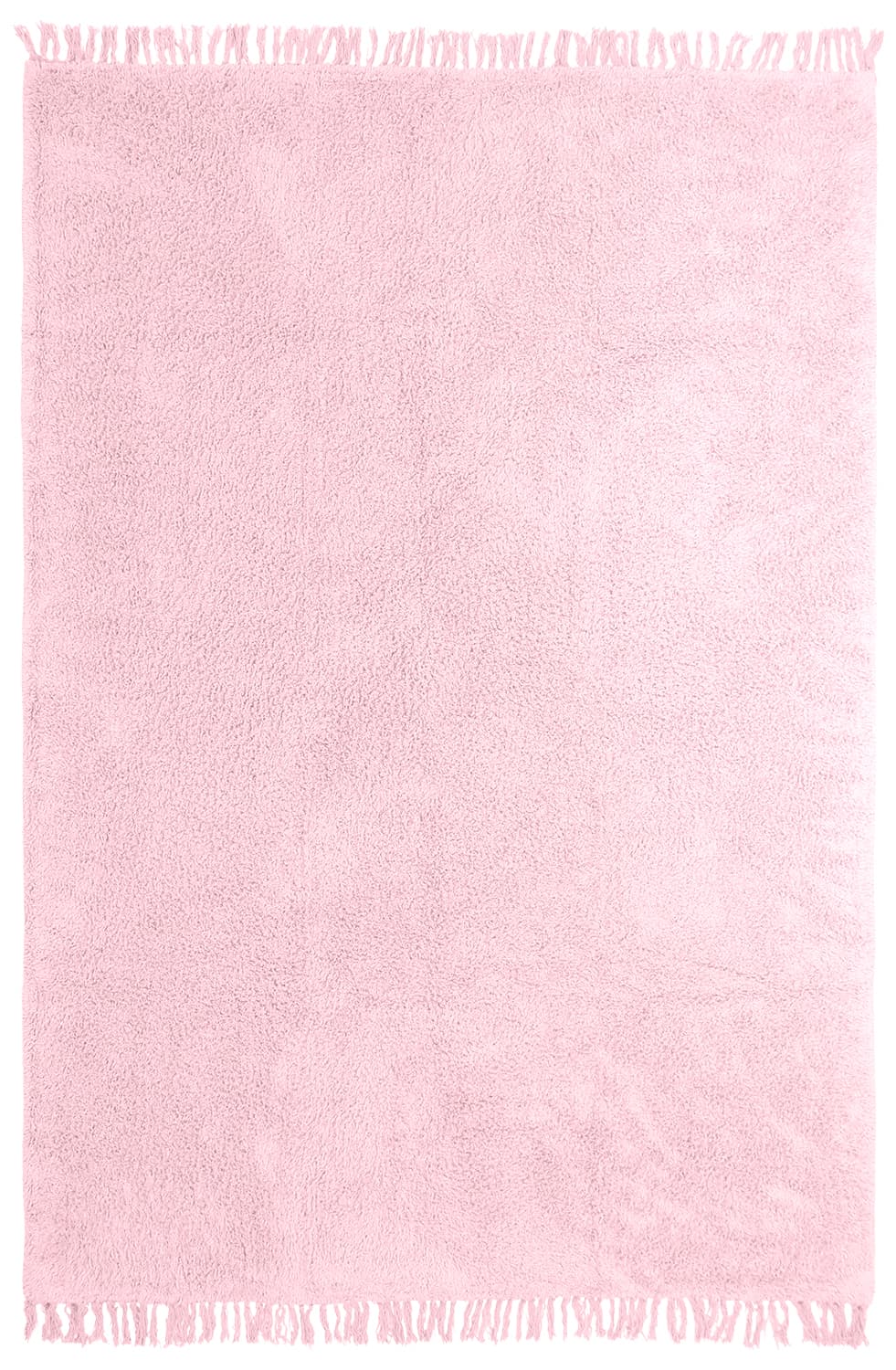 Ryamattor - Alba Natural Cotton Shaggy (ljusrosa) (Storlek: 80 x 250 cm)