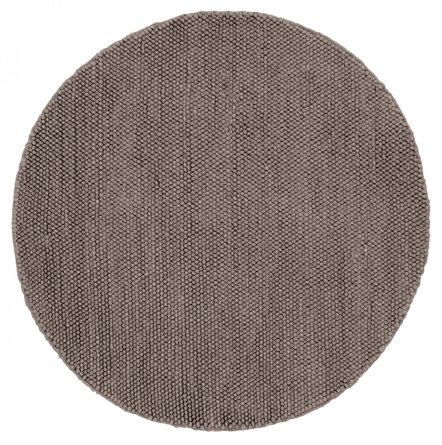 Rund matta - Avafors Wool Bubble (brun) (Storlek: Ø 120 cm)