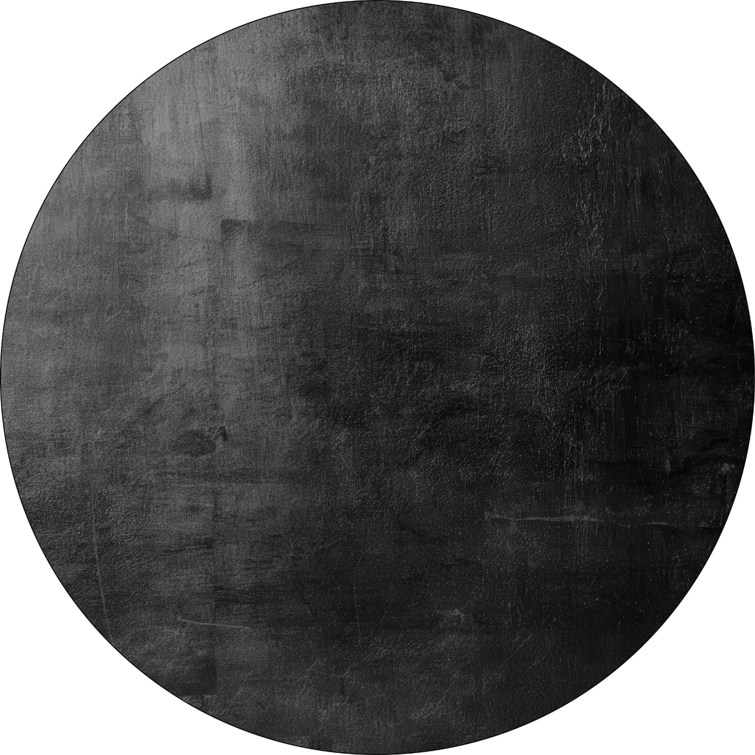 Rund matta - Artena (svart) (Storlek: Ø 160 cm)