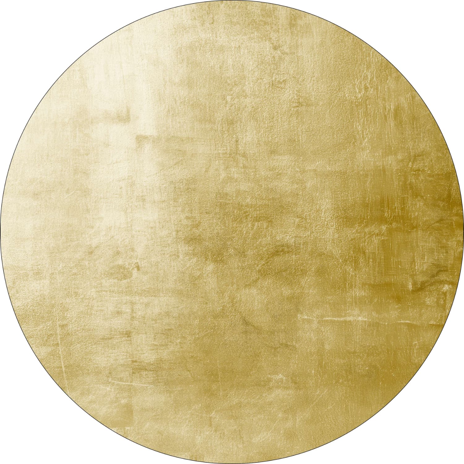 Rund matta - Artena (mörk guld) (Storlek: Ø 160 cm)