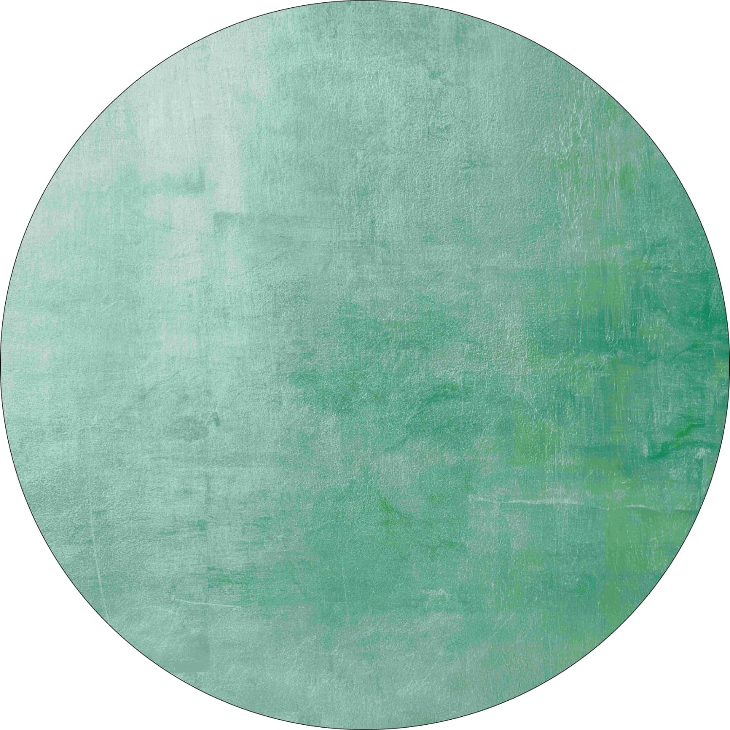 Rund matta - Artena (ljusgrön) (Storlek: Ø 160 cm)