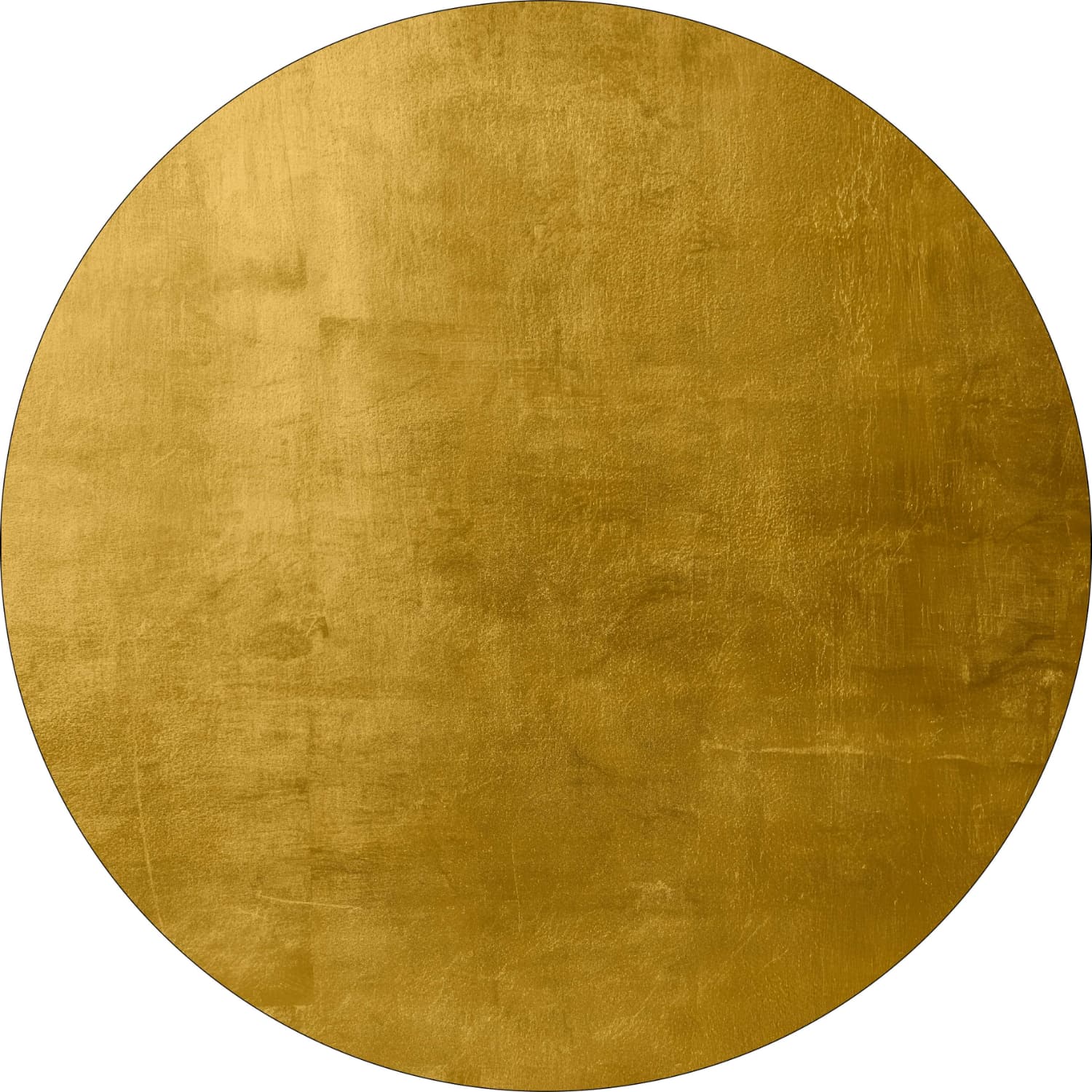 Rund matta - Artena (ockra) (Storlek: Ø 160 cm)
