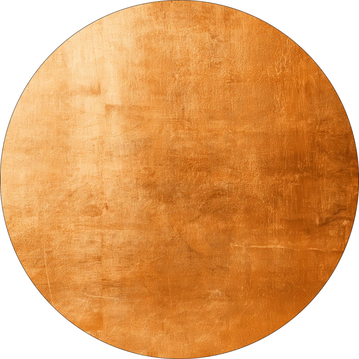 Rund matta - Artena (orange) (Storlek: Ø 200 cm)
