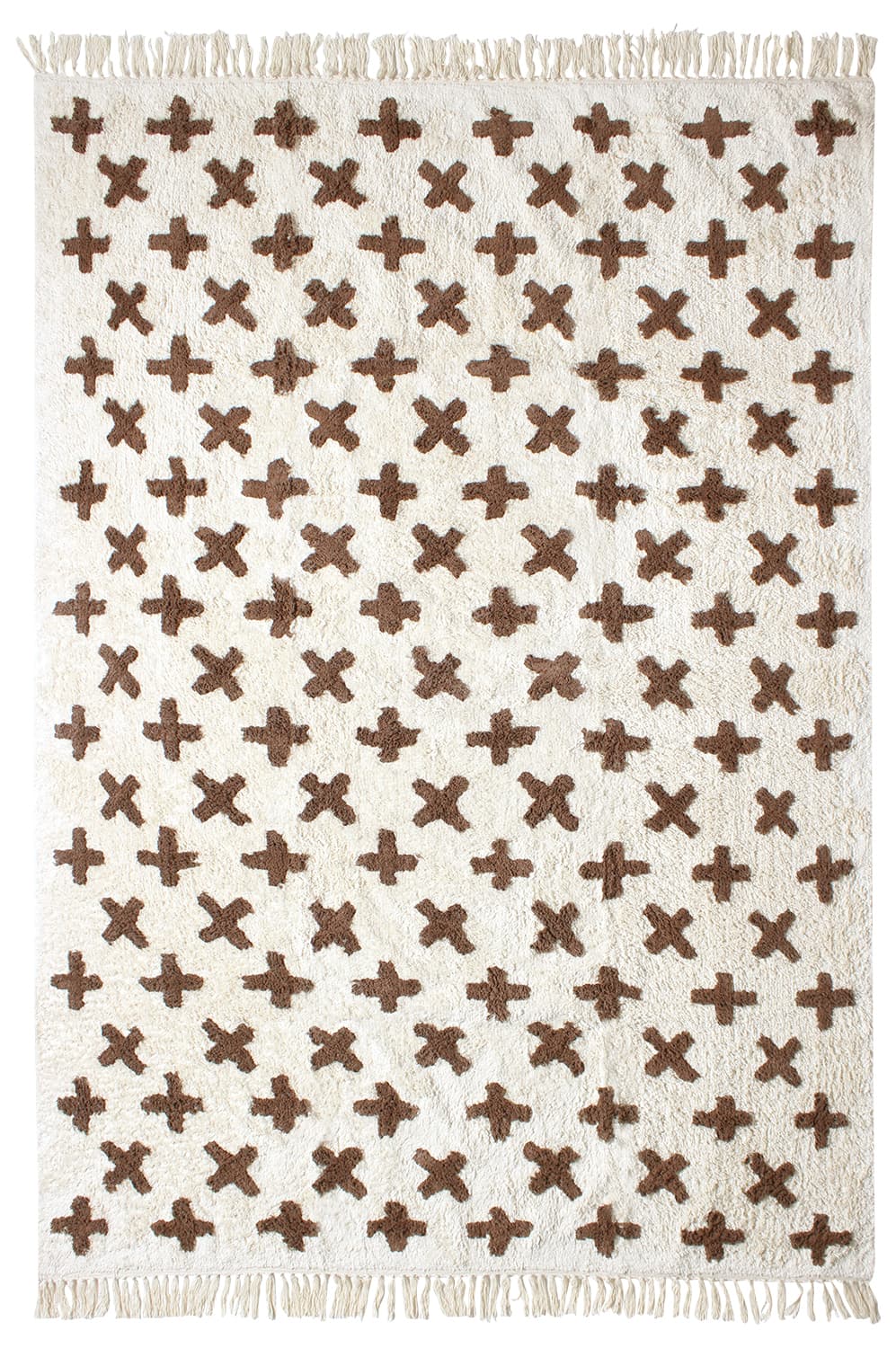 Ryamattor - Chesley Natural Cotton Shaggy (beige) (Storlek: 80 x 150 cm)