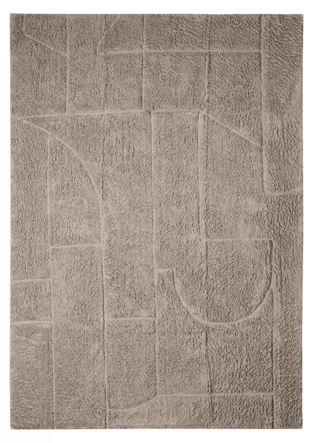 Ryamattor - Cremona Natural Cotton Shaggy (taupe) (Storlek: 80 x 250 cm)