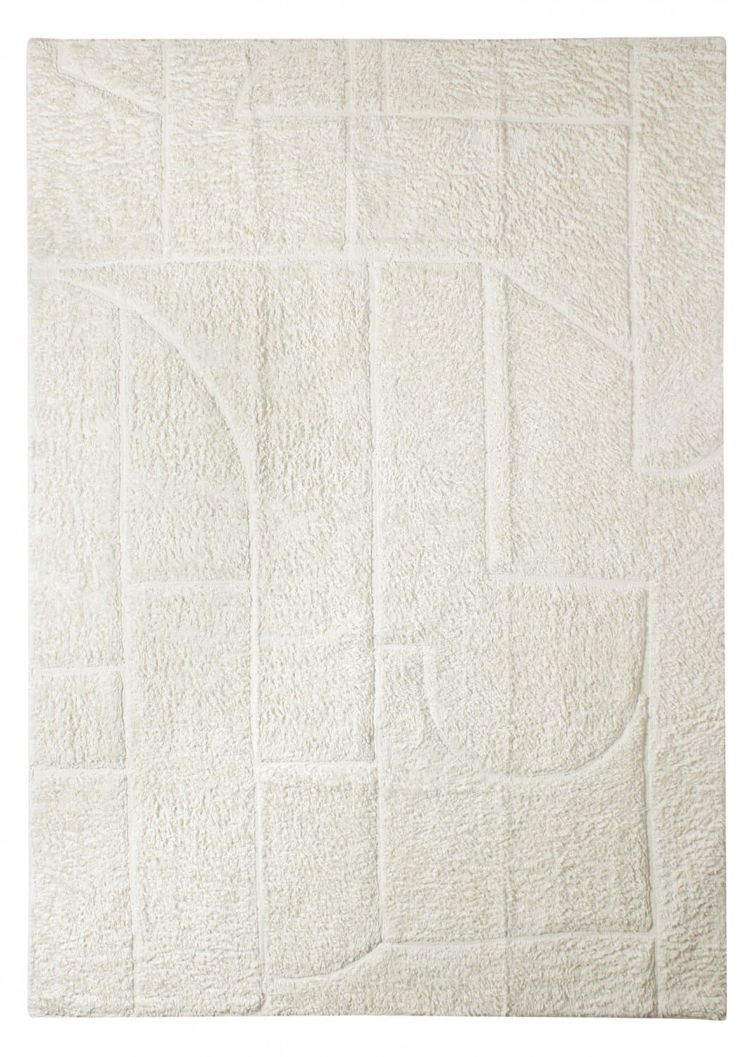 Ryamattor - Cremona Natural Cotton Shaggy (offwhite) (Storlek: 80 x 150 cm)