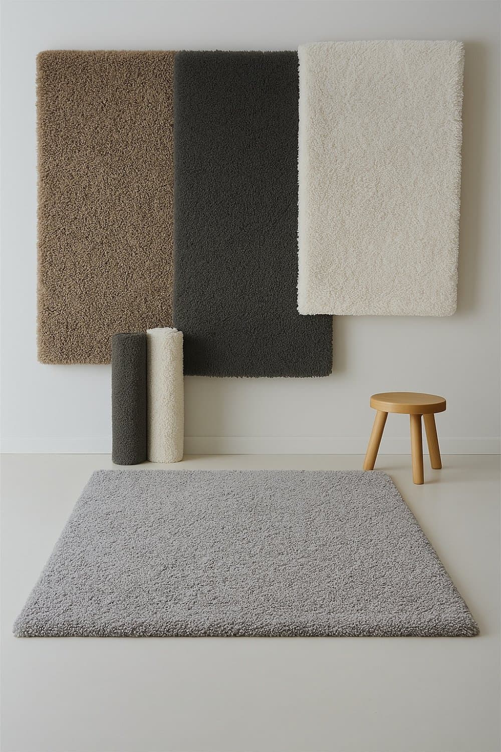 Ryamattor - Antuco (ljusgrå) (Storlek: 200 x 290 cm)