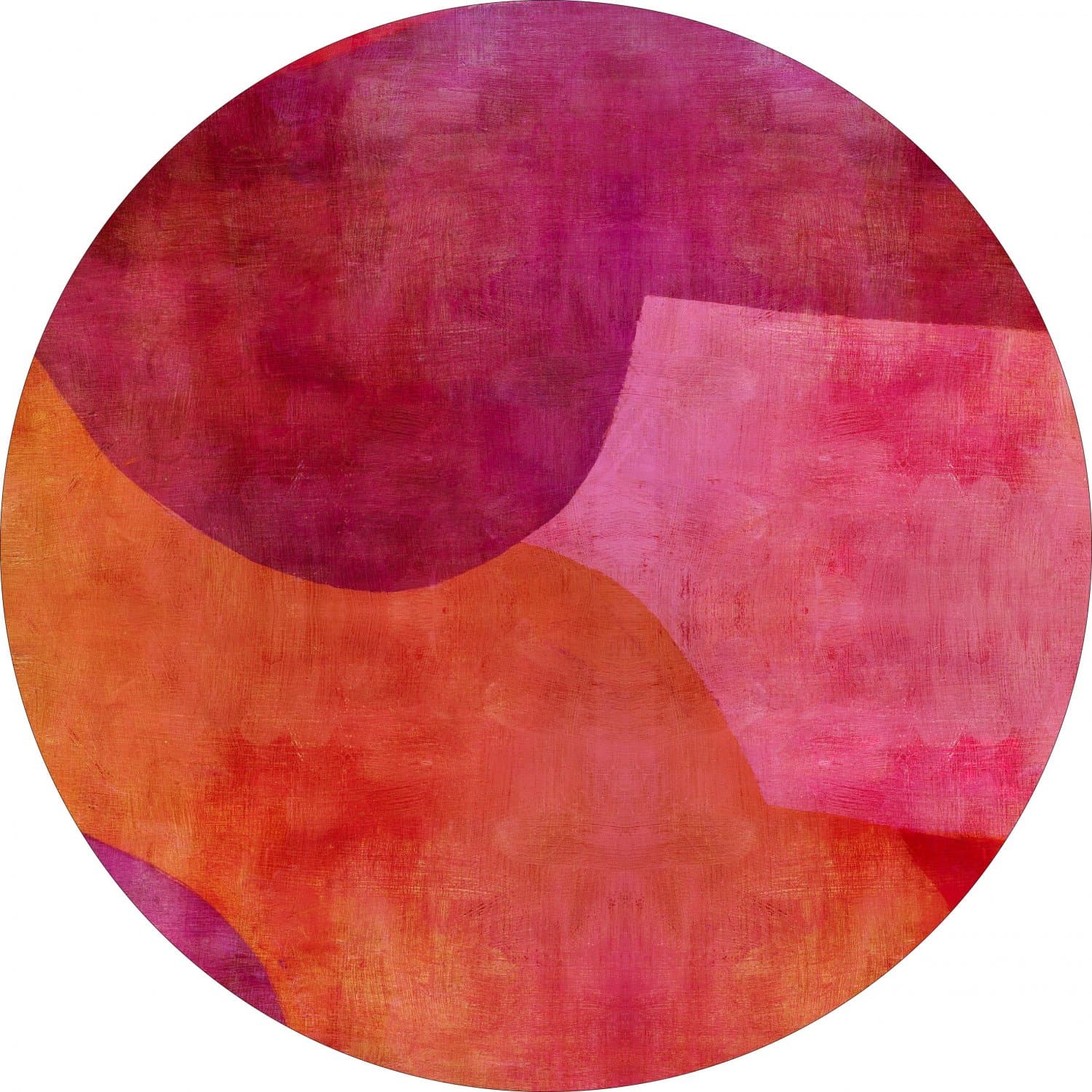 Runda mattor - Lazio (rosa) (Storlek: Ø 160 cm)