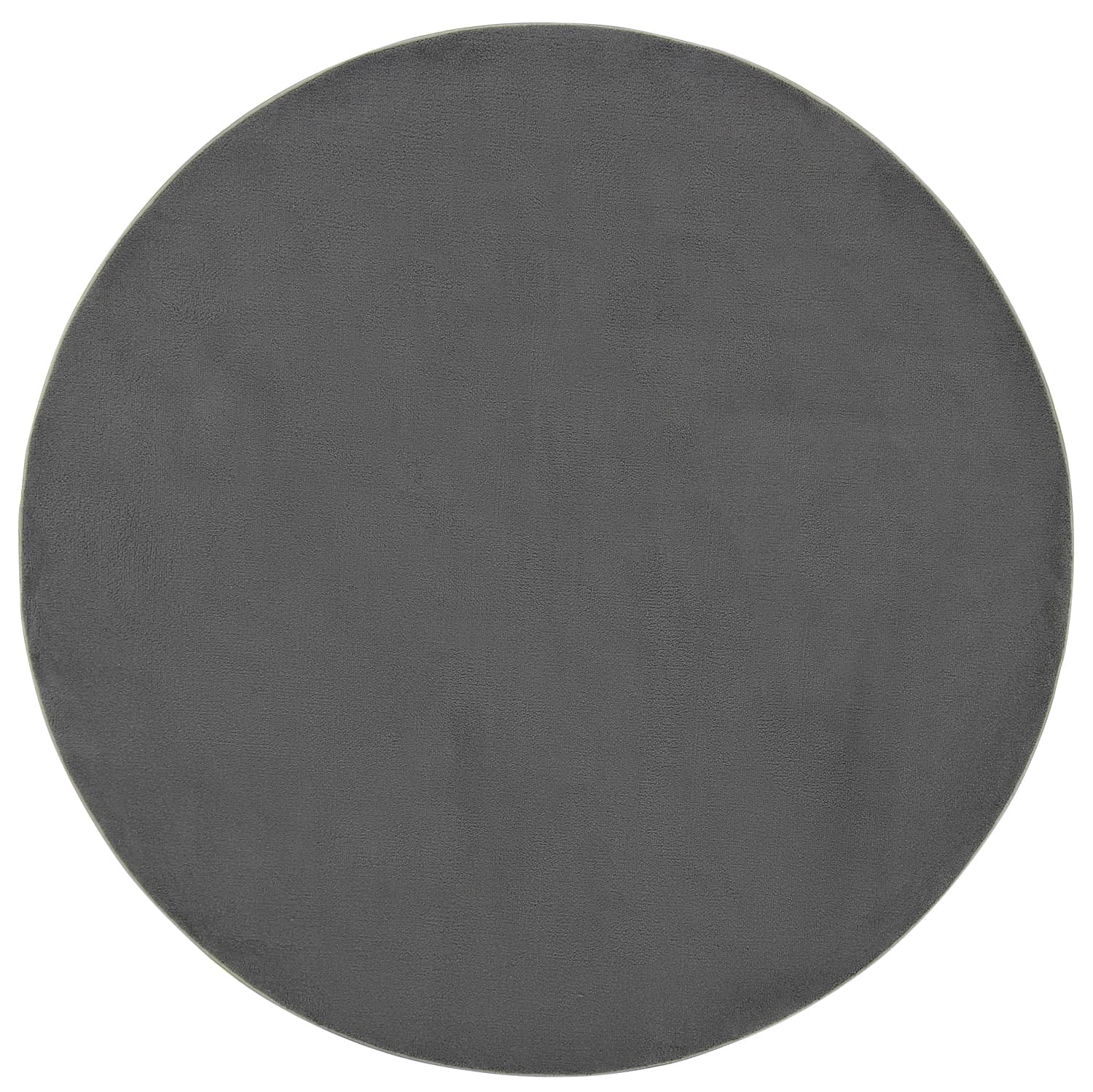 Rund matta - Vevila (mörkgrå) (Storlek: Ø 120 cm)