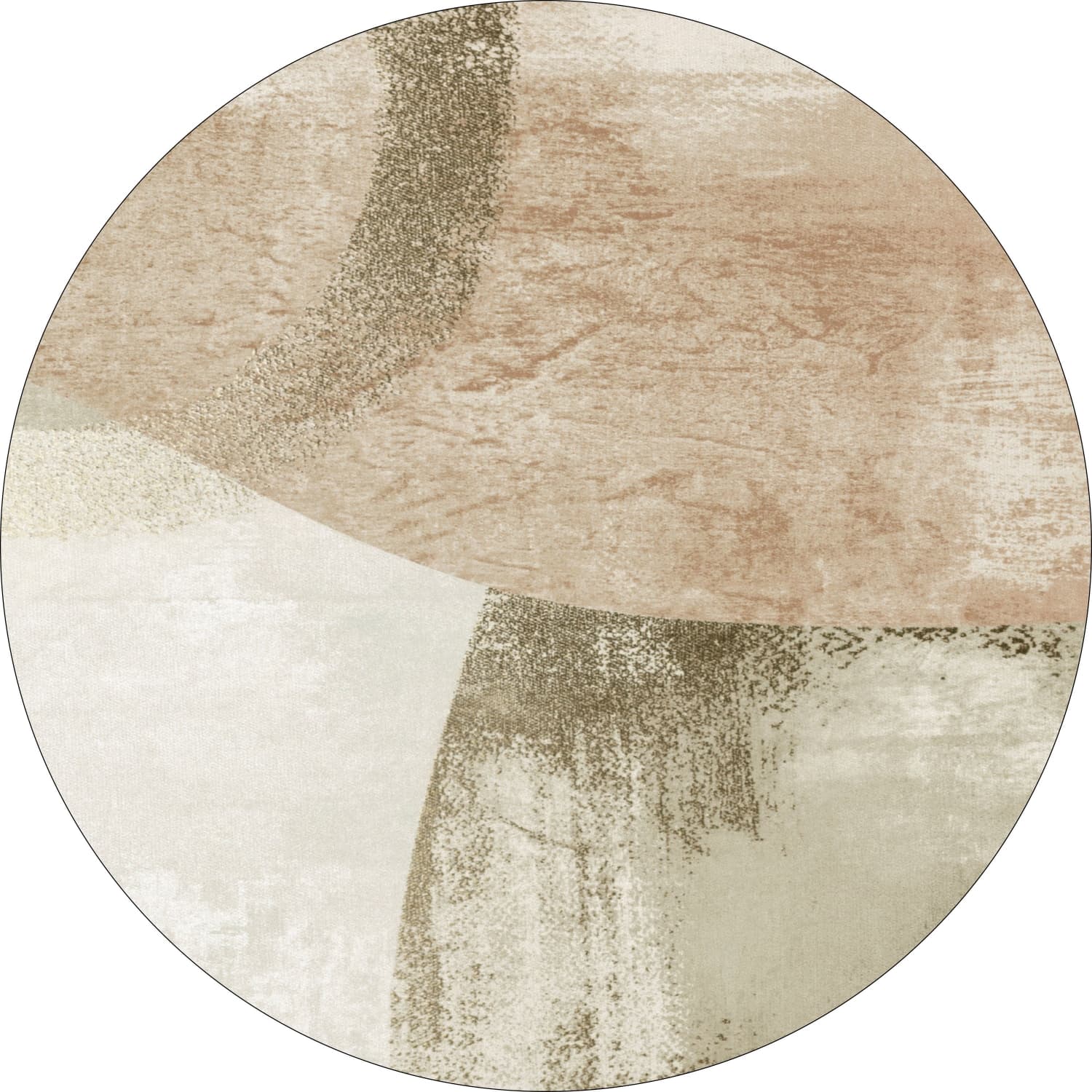 Rund matta - Fia (rosa/multi) (Storlek: Ø 160 cm)