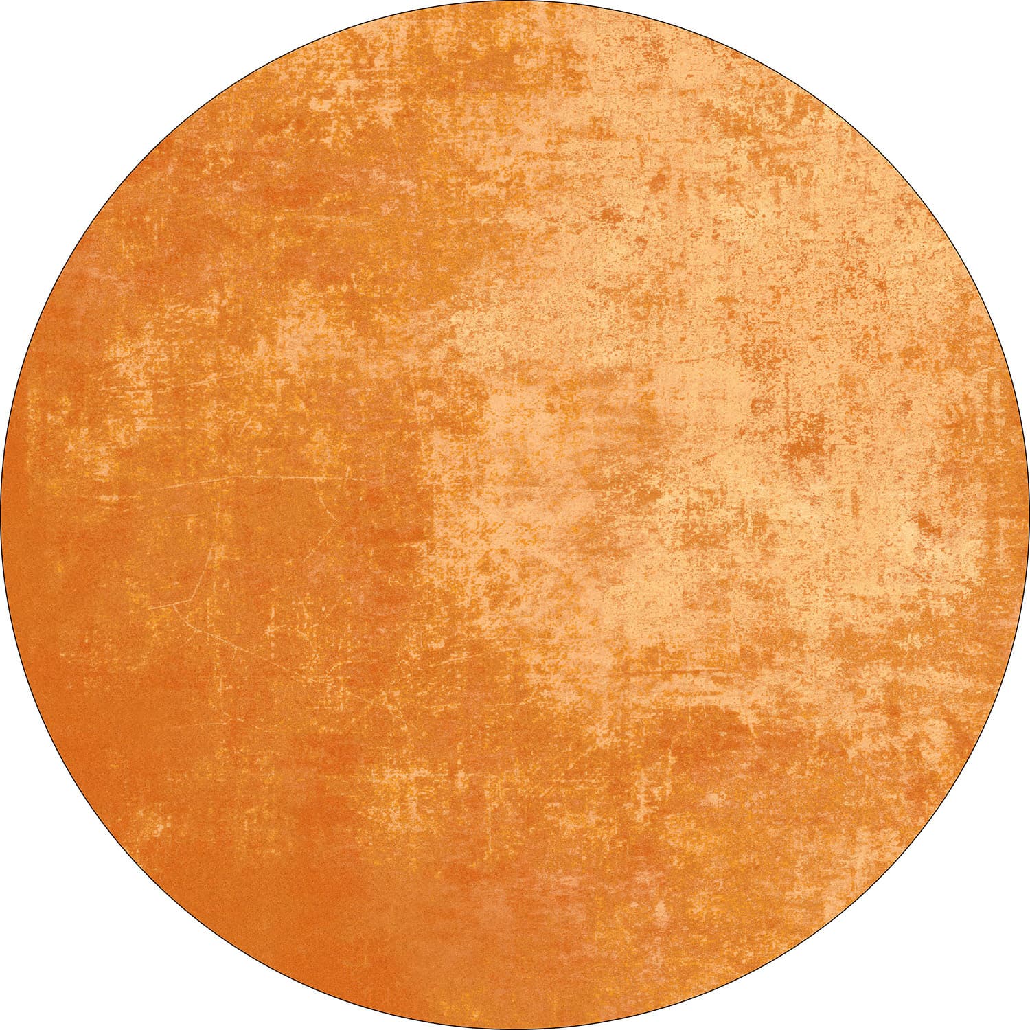 Rund matta - Lynton (orange) (Storlek: Ø 240 cm)