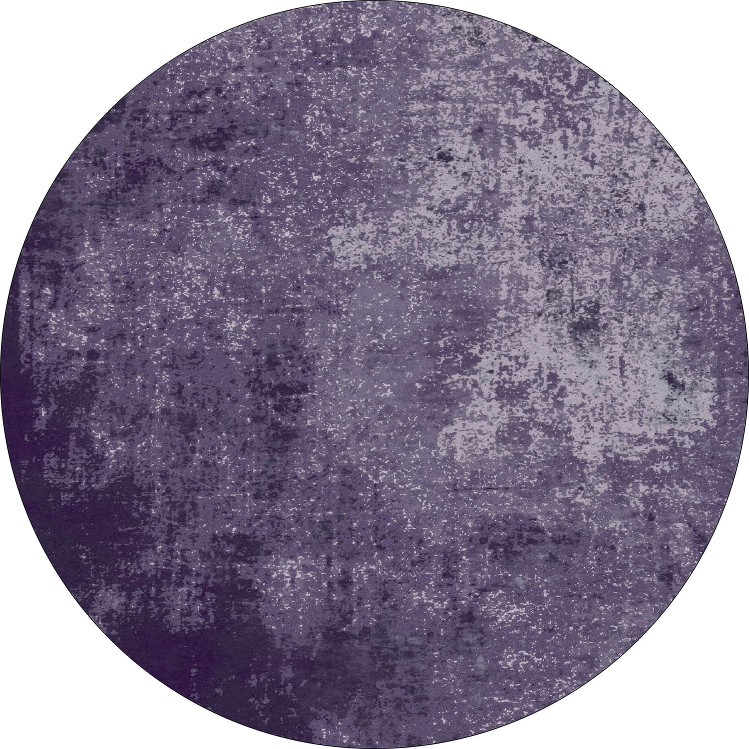 Rund matta - Lynton (lila) (Storlek: Ø 120 cm)