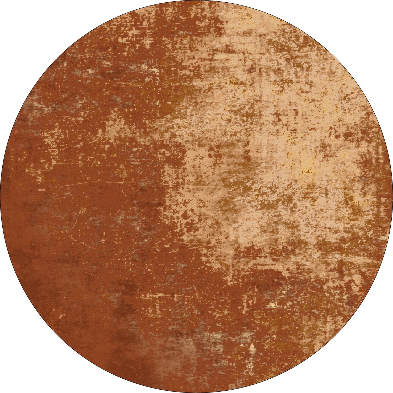 Rund matta - Lynton (terracotta) (Storlek: Ø 240 cm)