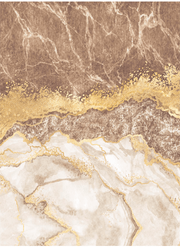 Wiltonmatta - Padova (brun/vit/guld) (Storlek: 200 x 280 cm)