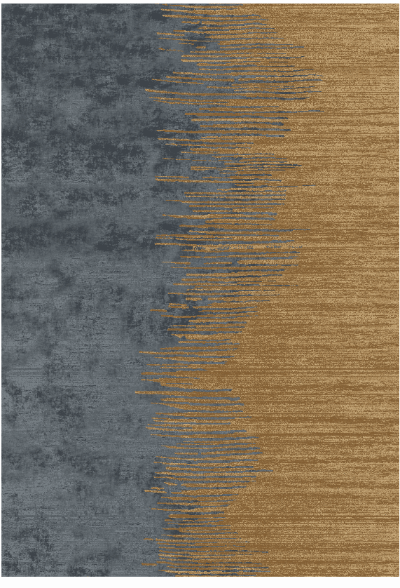 Wiltonmatta - Mileto (grå/guld) (Storlek: 200 x 280 cm)