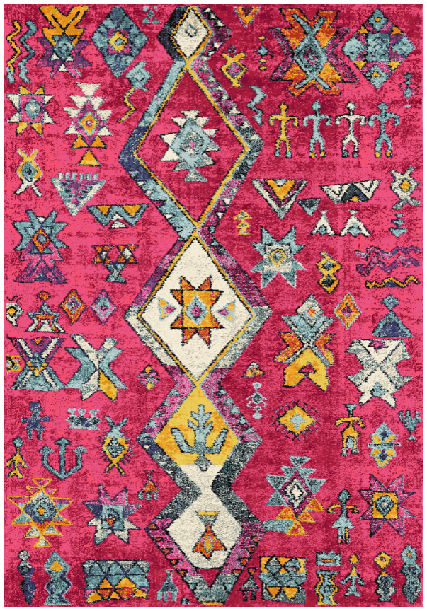 Wiltonmatta - Misare (rosa/multi) (Storlek: 200 x 280 cm)