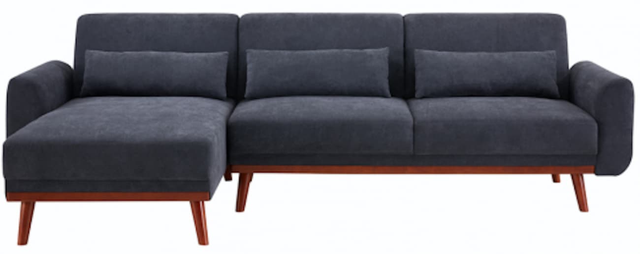Bäddsoffa - Texas (mörkgrå) (Storlek: Standard)