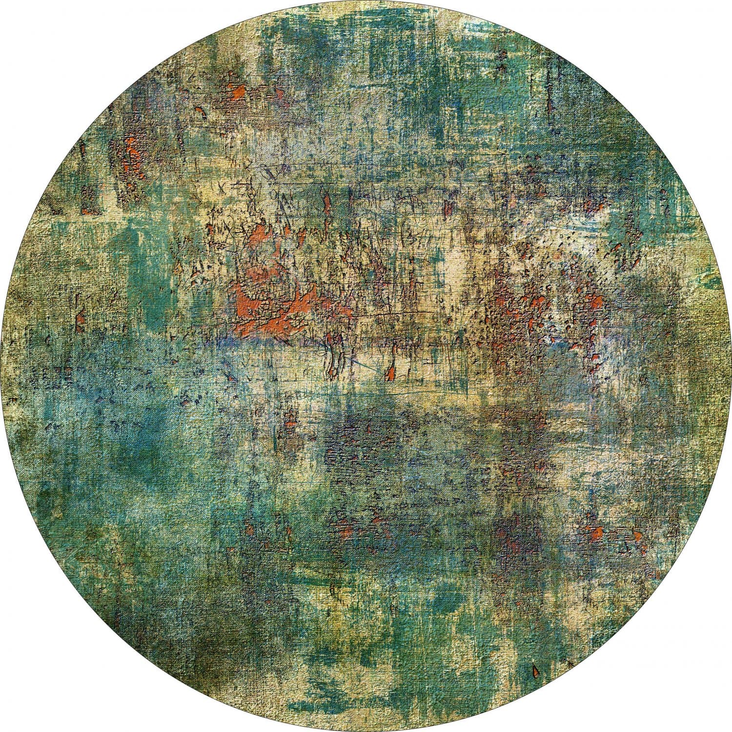 Rund matta - Palermo (multi) (Storlek: Ø 200 cm)