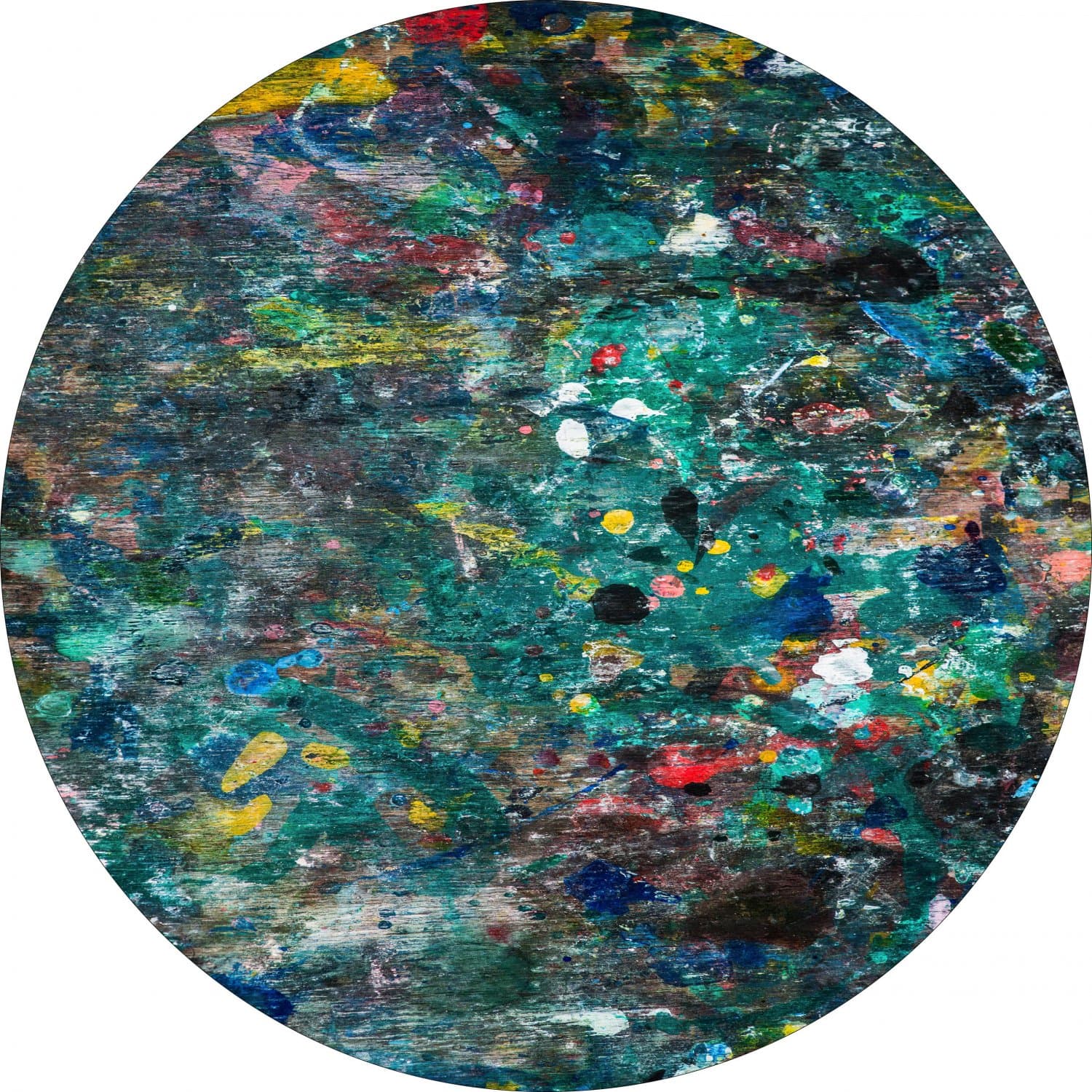 Rund matta - Umbria (multi) (Storlek: Ø 200 cm)