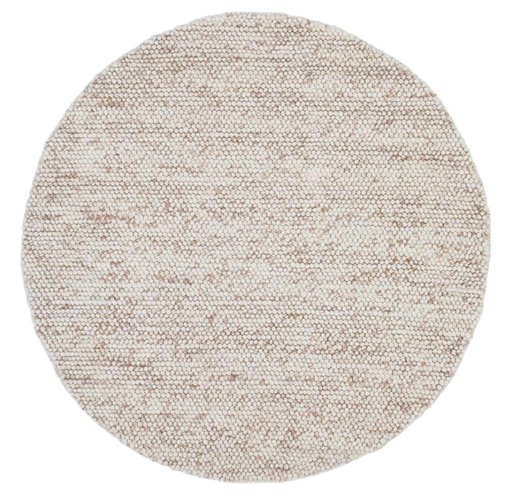 Rund matta - Avafors Wool Bubble (natural) (Storlek: Ø 200 cm)