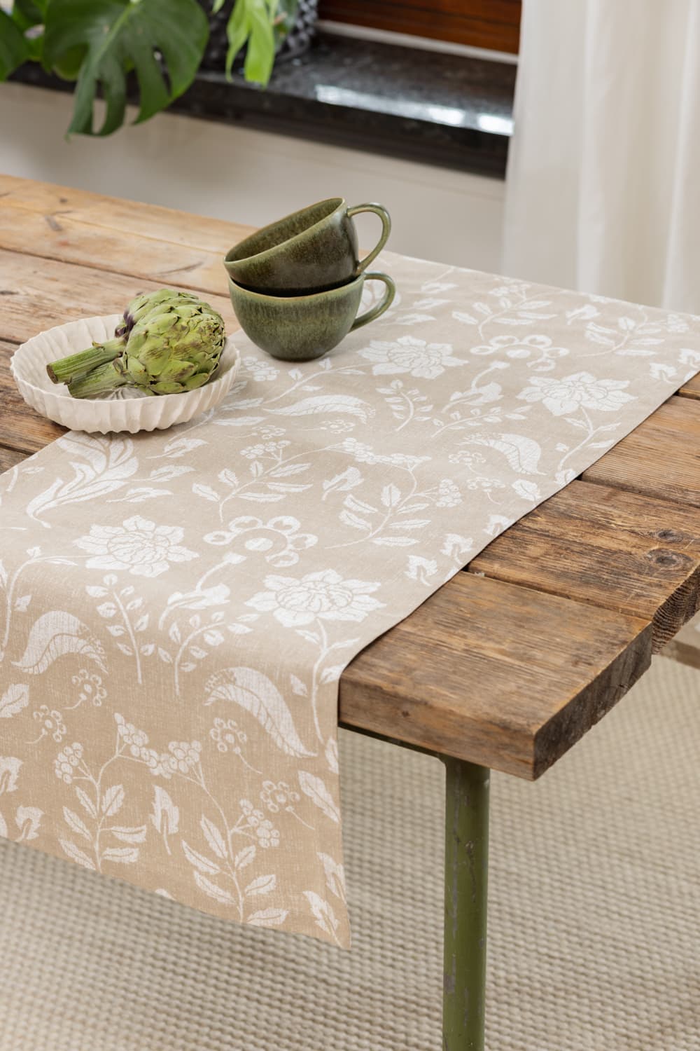 Bordslöpare - Löpare Onni (beige) (Storlek: 40 x 140)