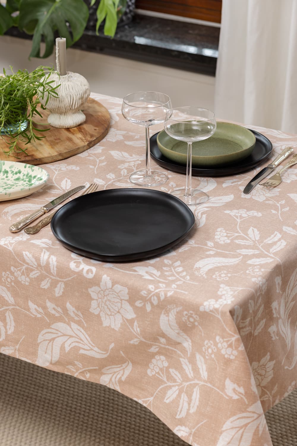 Dukar - Bomullsduk Onni (rosa) (Storlek: 140 x 250)