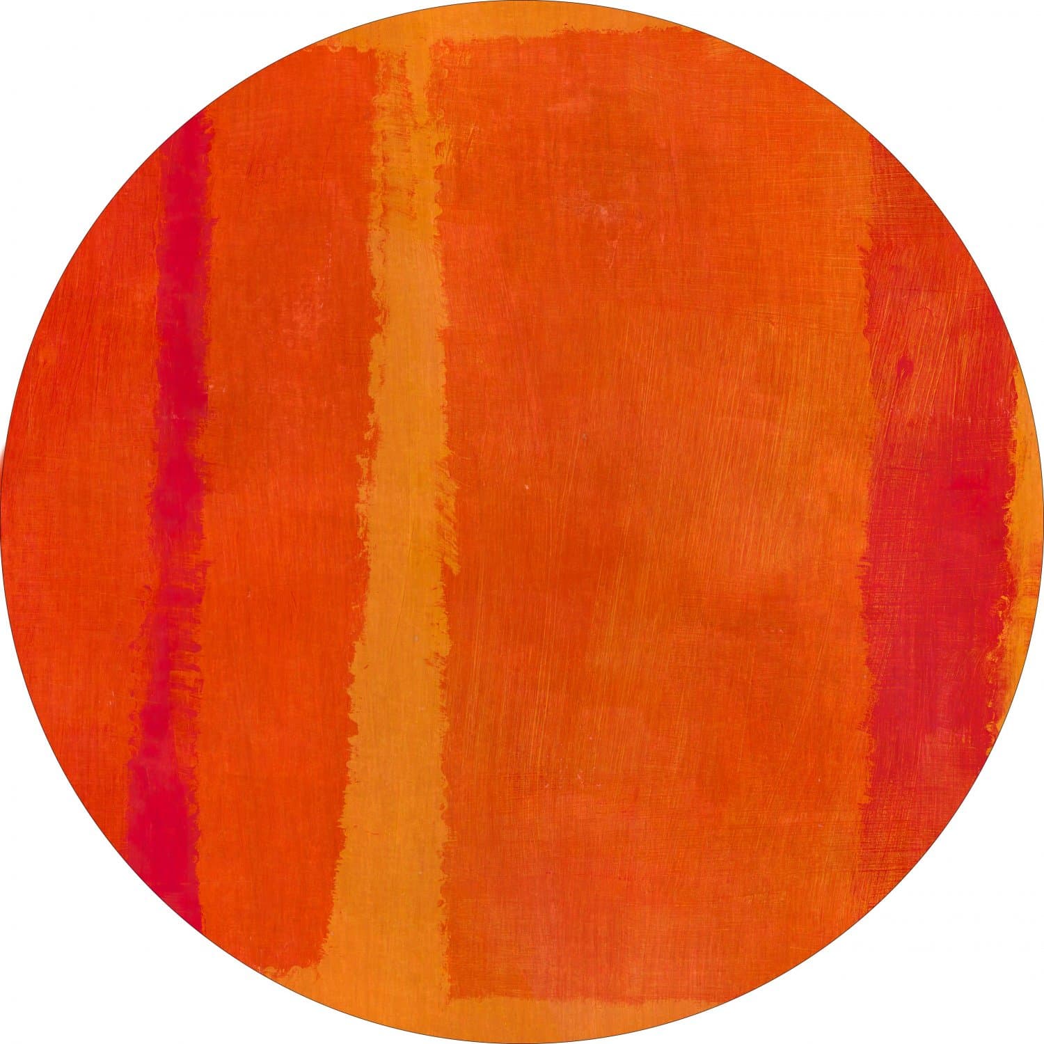 Rund matta - Asti (orange) (Storlek: Ø 160 cm)