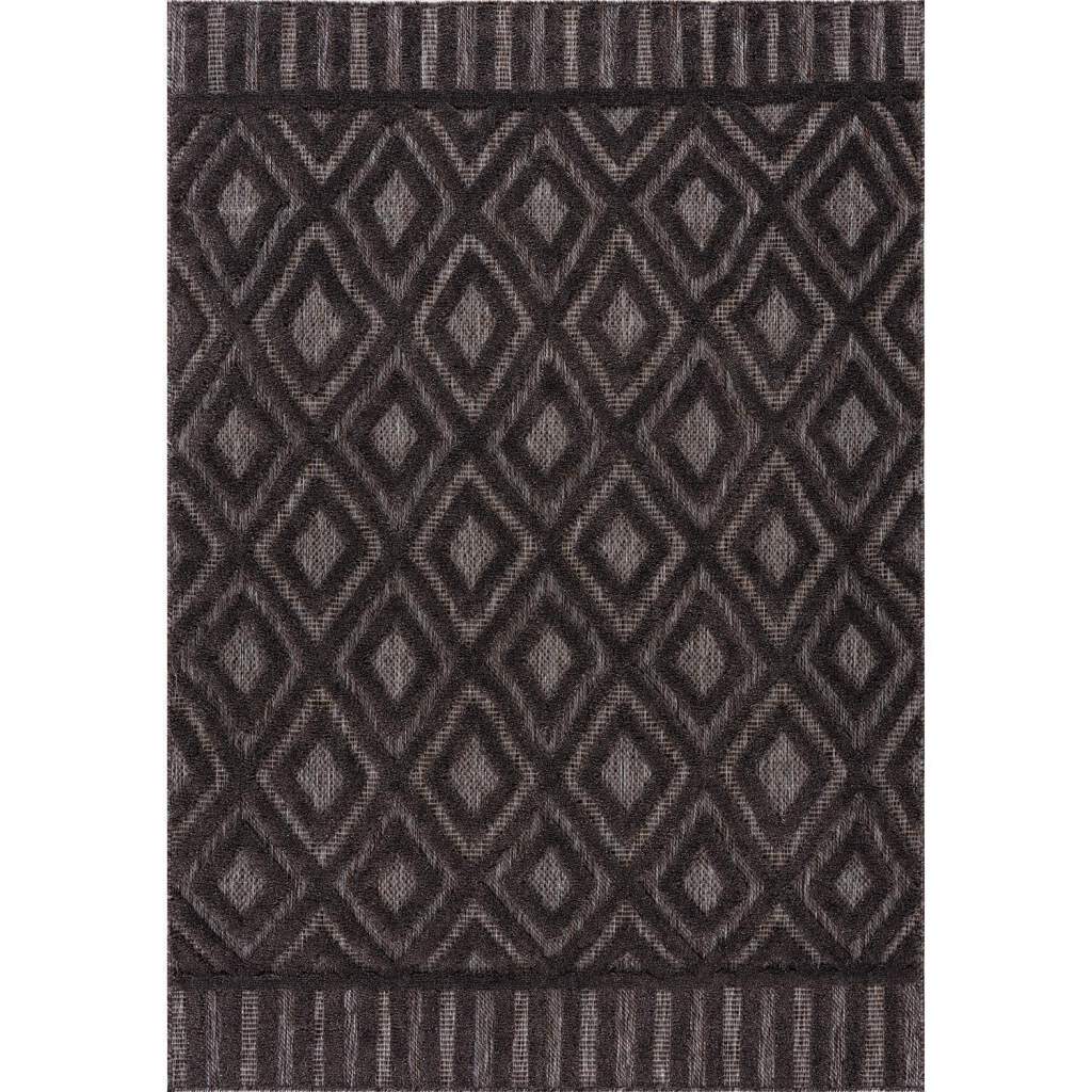 Shaggy Indoor-Outdoor - Lancaster (antracit) (Storlek: 80 x 150 cm)