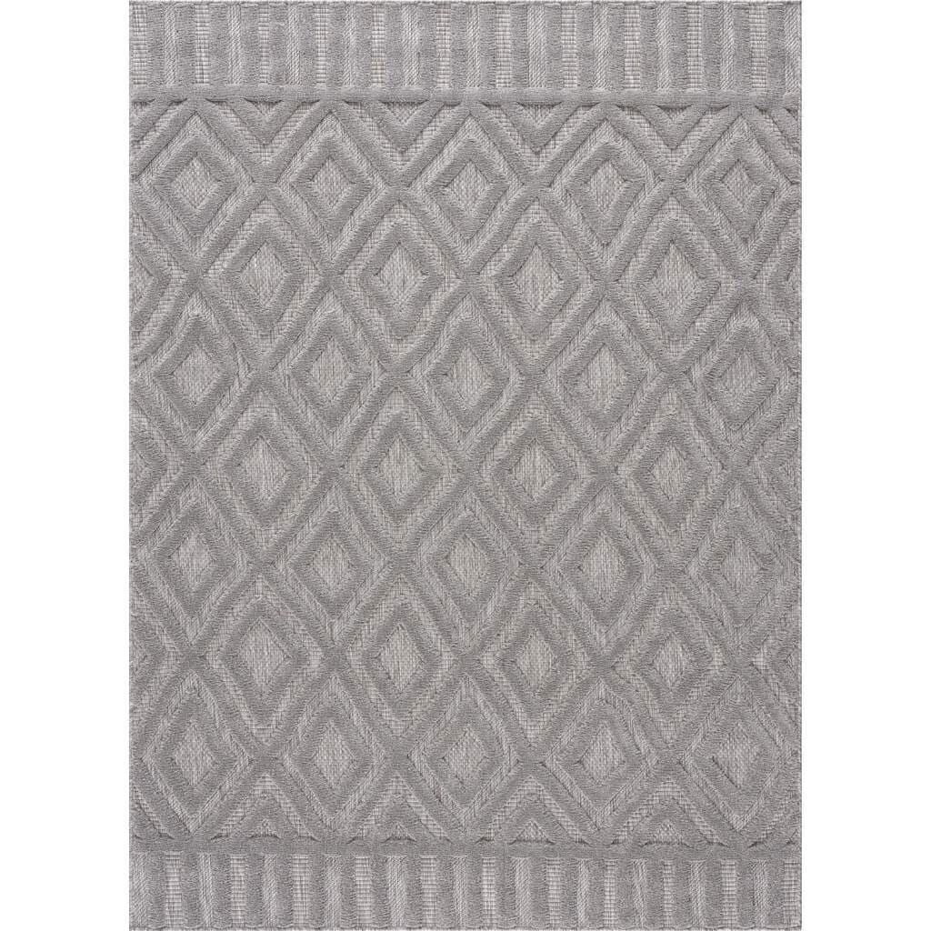 Shaggy Indoor-Outdoor - Lancaster (grå) (Storlek: 120 x 170 cm)