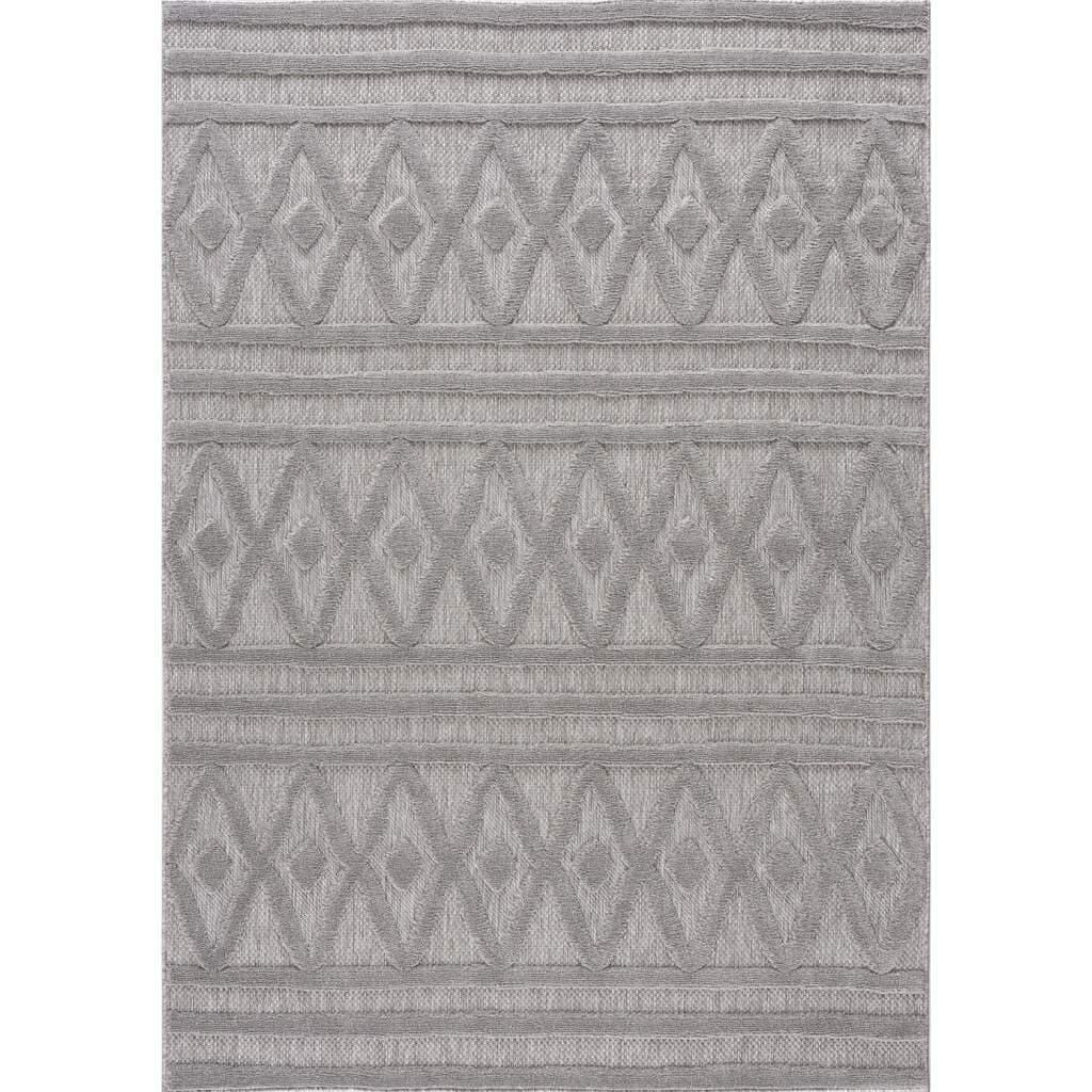 Shaggy Indoor-Outdoor - Chester (grå) (Storlek: 120 x 170 cm)