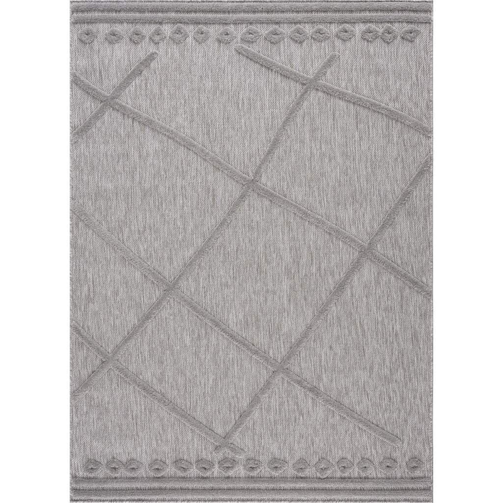 Shaggy Indoor-Outdoor - Newhaven (grå) (Storlek: 120 x 170 cm)