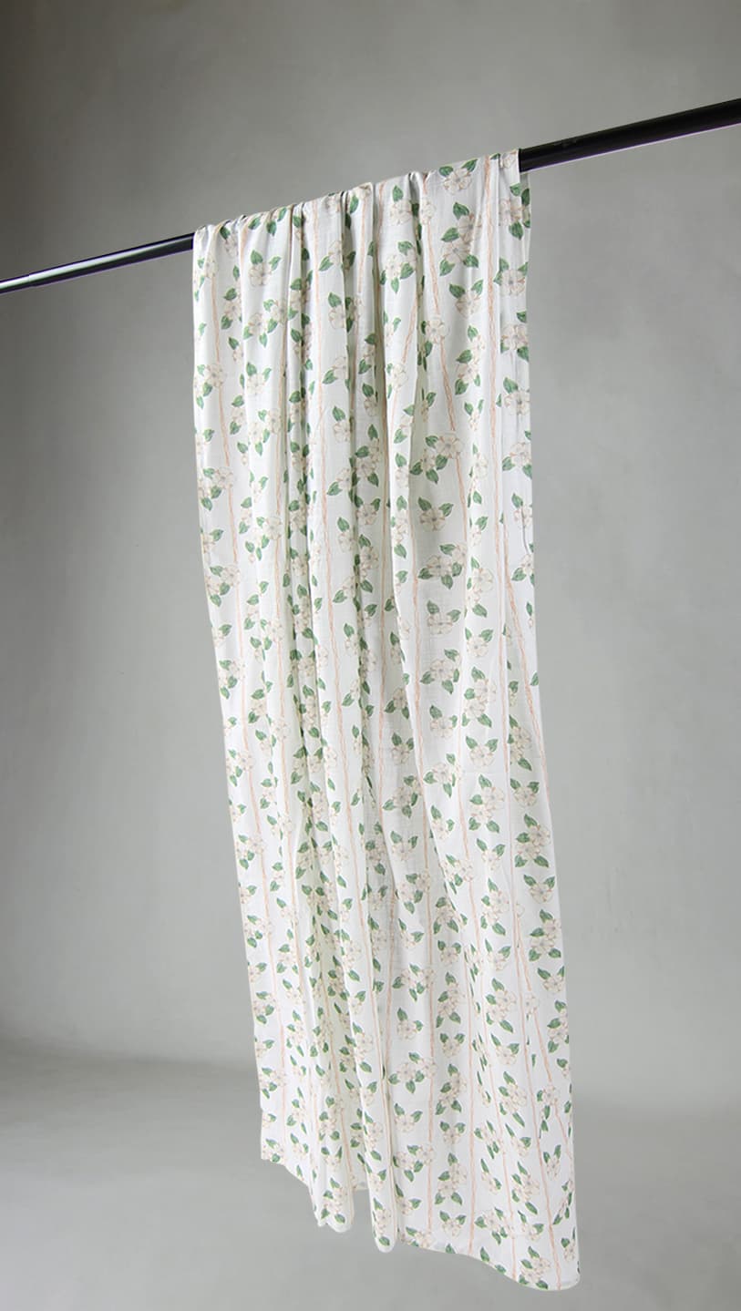 Gardiner - Bomullsgardin Anna-Lisa (beige) (Storlek: 140 x 300 cm)