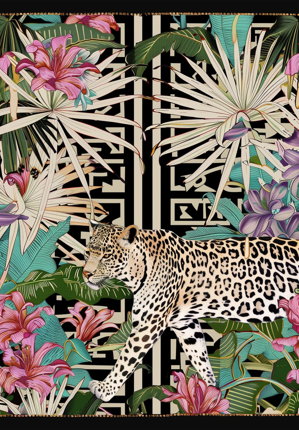 Wiltonmatta - Panthera (multi) (Storlek: 200 x 280 cm)