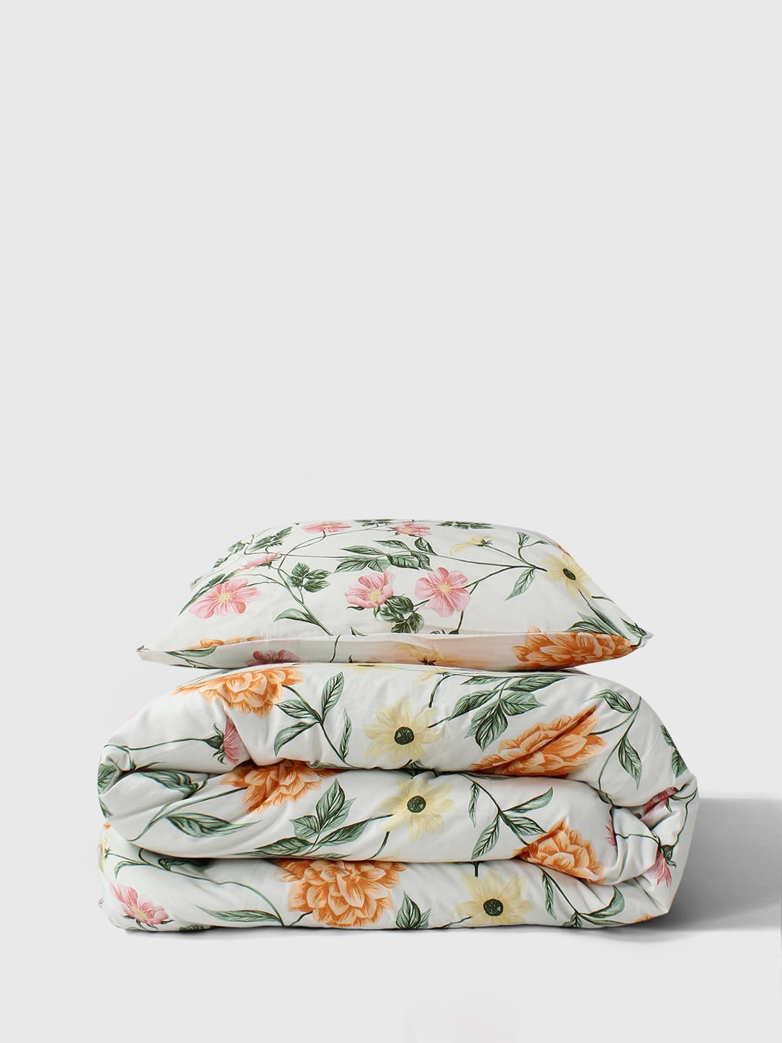 Påslakanset - Dahlia (orange) (Storlek: 150 x 210 cm)