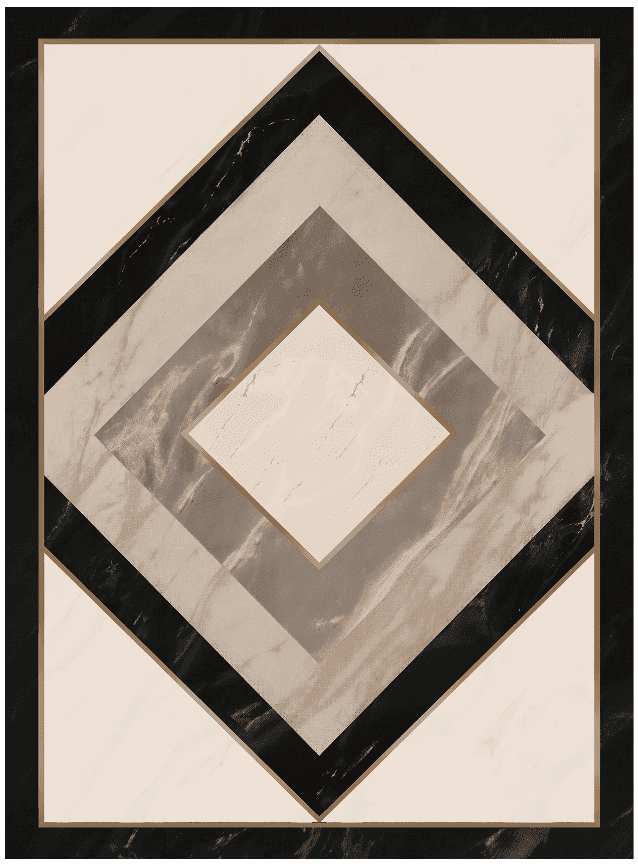 Wiltonmatta - Pavia (beige/svart) (Storlek: 200 x 280 cm)