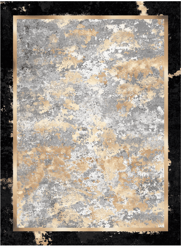 Wiltonmatta - Peri (svart/multi) (Storlek: 160 x 230 cm)
