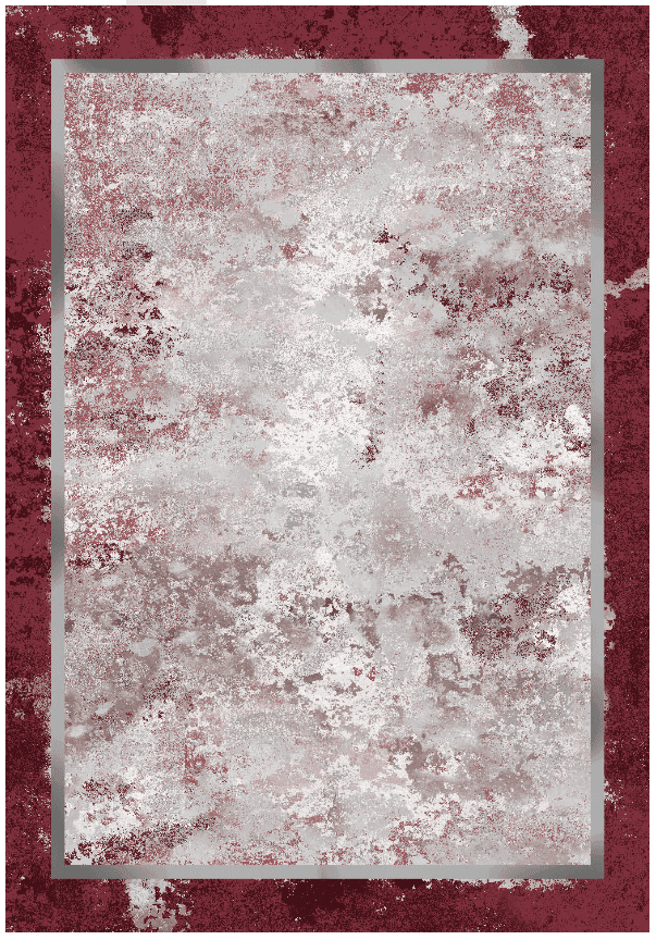 Wiltonmatta - Peri (röd/multi) (Storlek: 160 x 230 cm)