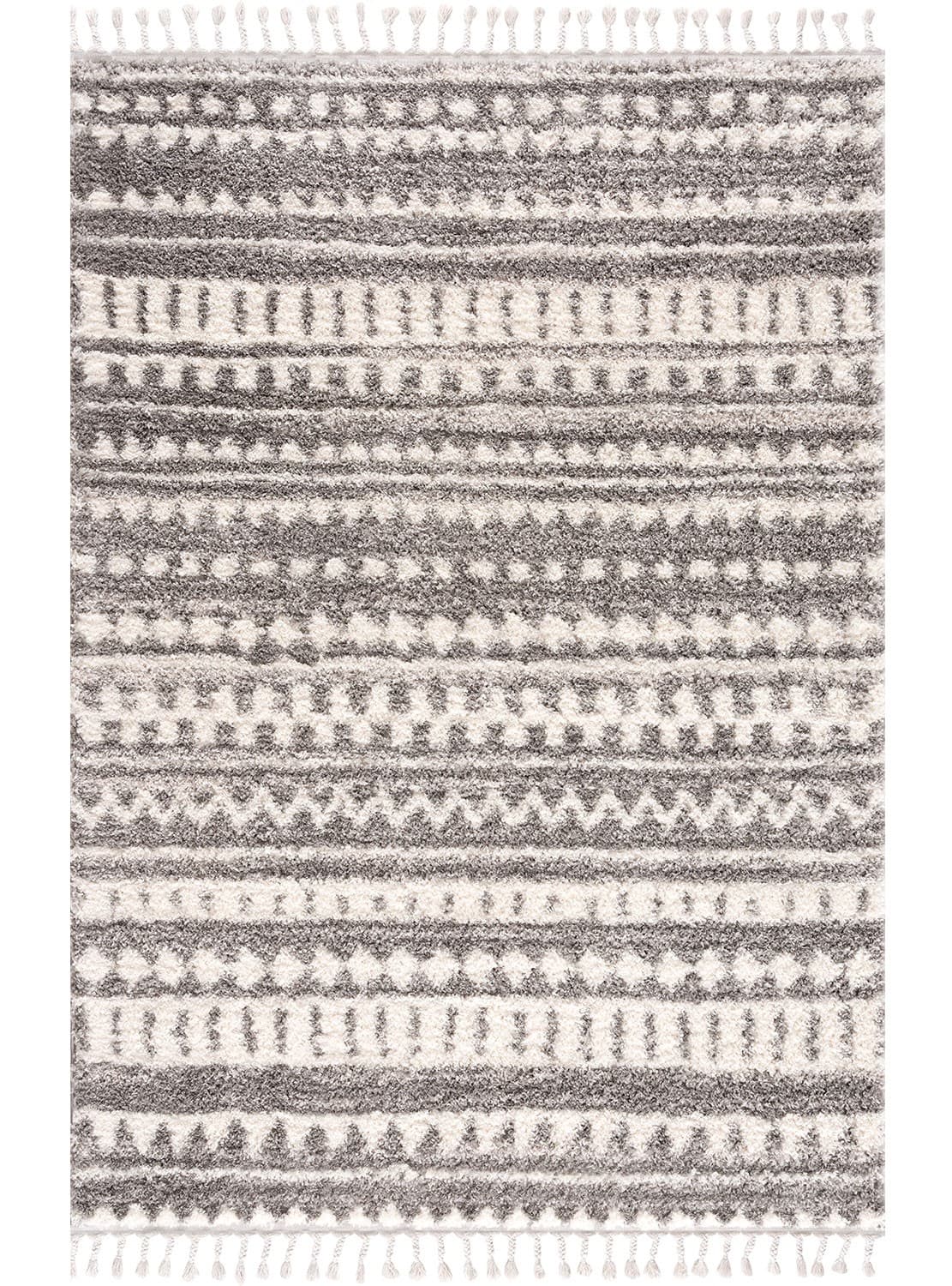 Ryamattor - Pichincha (grå) (Storlek: 140 x 200 cm)